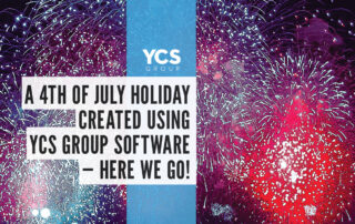 a 4th of July holiday created with YCS group software